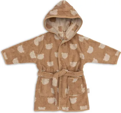 Produktbild von Jollein Bademantel Frottee 1-2 Jahre Jacquard - Teddy Bear