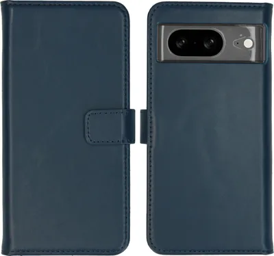Produktbild von Selencia Echtleder Klapphülle Google Pixel 8 - Blau