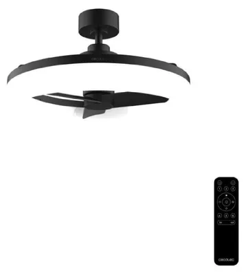 Image de Ventilateur de plafond Cecotec EnergySilence LampAero 770 LightDesign. Moteur à courant continu de 25 W, 3 pales à haut rendement