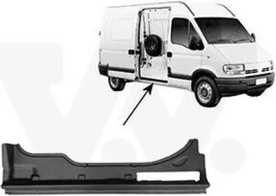 Produktbild von VAN WEZEL Seitenwand Reparaturblech für OPEL Vivaro A Kastenwagen (X83) Vivaro A Combi (X83) für RENAULT TRAFIC II Kasten (FL) TRAFIC II Bus (JL)