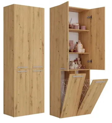 Produktbild von Topeshop NEL 2K DD ART KPL, Eiche, Frei stehend, 3 Regale, 4 Tür(en), Partikelbord, Matt