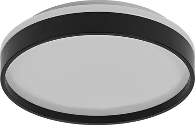 Produktbild von OSRAM Orbis Gisela LED Deckenleuchte 300mm, 16W, 3000K Warmweiß, Schwarz, Metall mit Kunststoff-Ring, IP20