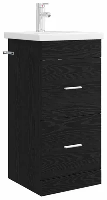 Immagine prodotto di Mobili da bagno con lavabo vidaXL in rovere nero