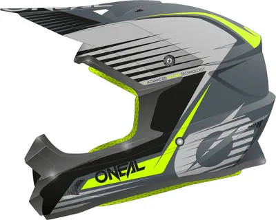 Produktbild von Oneal 1Series Stream V21 Motocross Helm Farbe: Grau/Gelb, Grösse: L (59/60)