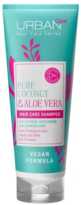 Image de UrbanCare Pure Coconut & Aloe Vera, shampooing pour cheveux secs