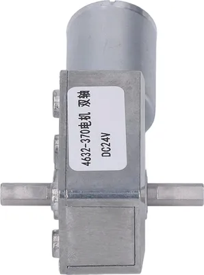 Produktbild von Getriebemotor DC 24V Doppelwellen-Drehzahlreduzierung Selbsthemmender Turbinen-Schneckengetriebemotor 210 U/min