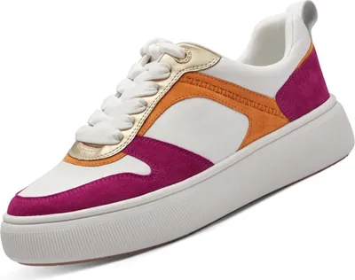 Produktbild von Tamaris Damen Sneaker Weiß/Pink/Orange