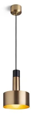 Immagine prodotto di RED - DESIGN RENDL RENDL DIVINA Lampada a sospensione in ottone/finitura marmo nero 230 V E27 5 W R14260