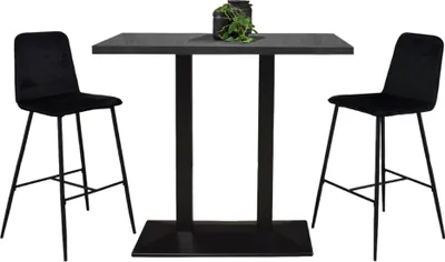 Produktbild von Tresentisch Electra 120x70x106 schwarz matt/graphit 14667