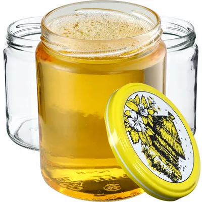 Produktbild von KADAX Einmachgläser mit Deckel "Maki", Marmeladengläser, Einweckgläser, 540 ml, Bienenstock, 48 Stück