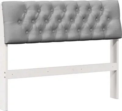 Zdjęcie produktu dla vidaXL Zagłówek tapicerowany jasnoszary 100 cm lite drewno sosnowe