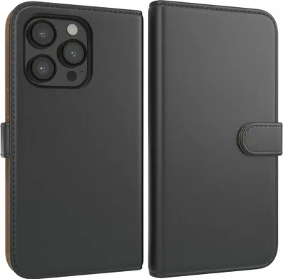 Produktbild von EAZY CASE Business Hülle für Apple iPhone 14 Pro klappbar, Premium Kunstleder Handyhülle mit Kartenfach
