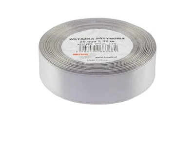 Immagine prodotto di Nastro di raso argento 25mmx32m