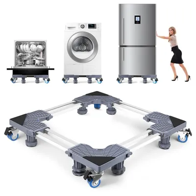 Image de Support pour machine à laver avec 8 pieds et 4 roulettes