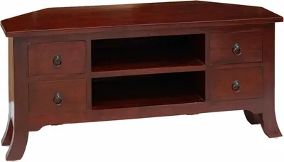 Produktbild von vidaXL TV-Schränk Braun 100 x 40,5 x 46 cm Massives Mahagoni Holz