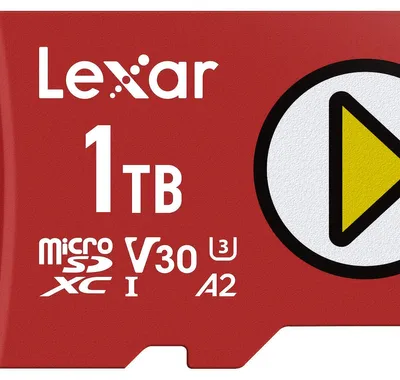 Immagine prodotto di Lexar LMSPLAY001T-BNSNG, 1 TB, MicroSDXC, Classe 10, UHS-I, 205 MB/s, 140 MB/s