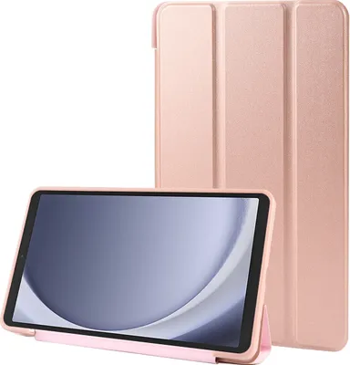 Produktbild von Mobigear Tri-Fold Gel Samsung Galaxy Tab A11 Hülle TPU,Kunstleder Klapphülle - Roségold