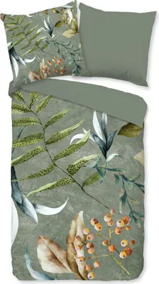 Produktbild von Duvet cover Good Morning 135x200 + 1* 80x80 cm - leaves