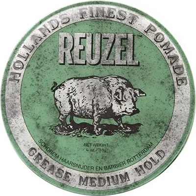 Zdjęcie produktu dla Pomada do włosów o średnim stopniu utrwalenia (Green Pomade Grease), 95 g