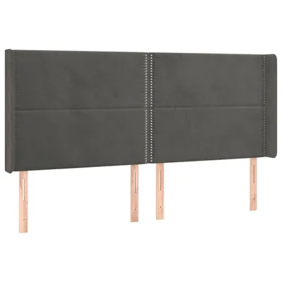 Produktbild von VidaXL 3119507, Dunkles Grau, Polyester, Holz, 2030 mm, 118 cm, 128 cm, 160 mm