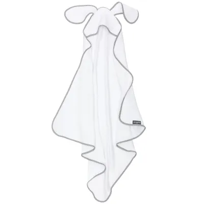 Produktbild von Bellochi Kapuzenhandtuch Baby Baby Handtuch Kapuze - aus Baumwolle Frotte - Süß und Gemütlich Babyhandtuch mit Kapuze - 100x100 cm - Grau