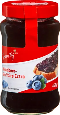 Produktbild von Jeden Tag Konfitüre Extra Heidelbeere (450g)
