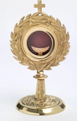 Produktbild von Monstranz Messing Gold Höhe 27 cm