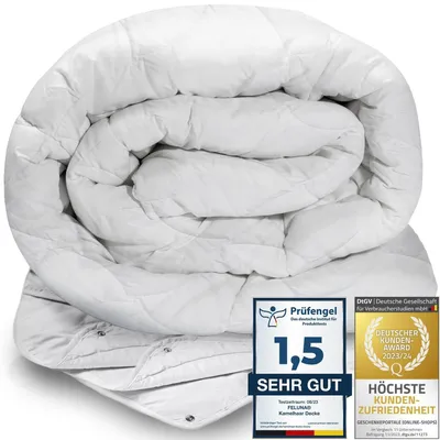 Obrázek produktu pro Přepeřová přikrývka z velbloudí vlny, 500 g/m² - celoroční zimní přikrývka, rozměr 200x200 cm