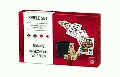 Produktbild von Spiele Set - Romme/ Kreuzwortwürfeln