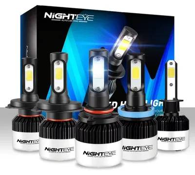 Obrázok produktu pre LED žiarovky do svetlometov - pätica H1 - 72 W/sada - 9000 lm - 6500 K - 12 V