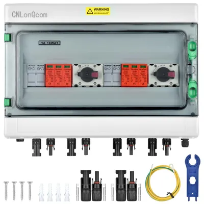 Produktbild von Generatoranschlusskasten PV 1000V 32A, Überspannungsschutz Solar 2 Strings