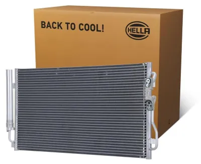 Produktbild von HELLA 8FC 366 221-181 Kondensator Klimaanlage Klimakondensator für BMW 1 Schrägheck (E87) +Trockner