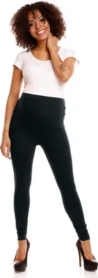 Zdjęcie produktu dla Damskie legginsy ciążowe PeeKaBoo Vrulgos Black S/M