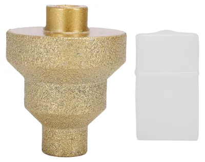 Obrázek produktu pro Diamantem pájený stupňovitý vrták, vícevrstvá kuželová výstružnice, rozšiřovač otvorů, závit M10, průměr 20 mm, 35 mm, 50 mm