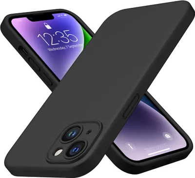 Produktbild von Hülle für iPhone 14 Handy Schutz Tasche Case Slim Cover Bumper Etui Schwarz Matt