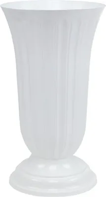 Produktbild von Elegante Tischvase mit Rillenstruktur für Blumenarrangements
