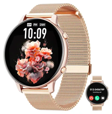 Produktbild von Damen's Smartwatch 1.39" Zoll Touchscreen mit Bluetooth Anrufe mit 140+ Sportmodi SpO2 Pulsuhr Schlafmonitor Schrittzähler, Armbanduhr