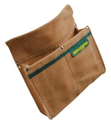 Produktbild von Doppelte Werkzeugtasche aus Leder mit Klappe