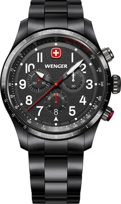 Produktbild von Wenger 01.0543.117 Herrenuhr Terragraph Chrono 43mm 10ATM