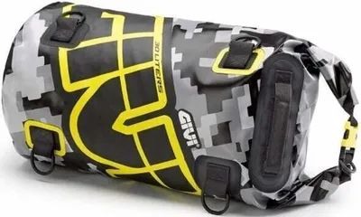 Obrázek produktu pro Givi EA114CM Waterproof Cylinder Seat Bag 30L Camo/Grey/Yellow Taška