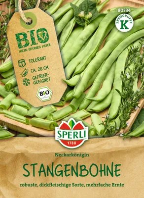 Produktbild von SPERLI  Stangenbohnensamen Neckarkönigin Phaseolus vulgaris 13-18 Stangen