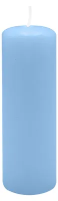 Produktbild von Stumpenkerzen 120 x Ø 40 mm, Blue Bell Hellblau, 16 Stück