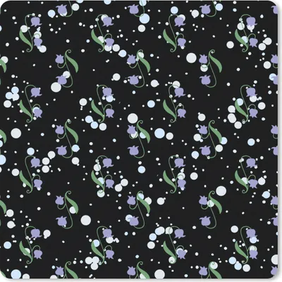 Produktbild von MuchoWow® Mauspad Mousepad Blumen - Muster - Pastell 20x20 cm - Mousepads - Maus Mat - Pad - Mausunterlage - Desk Mat - Bureauartikeln