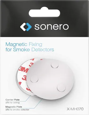 Immagine prodotto di Set di montaggio SONERO per rilevatore di fumo X-MH070-05, magnetico, set da 5