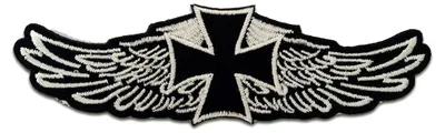 Obrázok produktu pre Chopper cross biker - nášivka, nažehľovacia, nášivky, nášivky, nažehľovacie, veľkosť: 12,2 x 3,9 cm