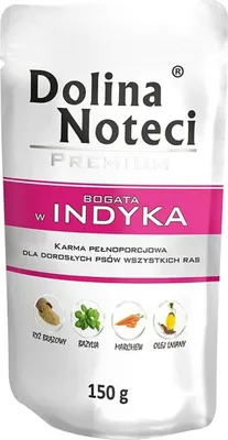 Zdjęcie produktu dla Dolina Noteci Premium bogata w indyka, Dorosły, Mini (5 - 10 kg), Indyk, 150 g