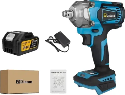 Immagine prodotto di Avvitatore a impulsi a batteria, coppia 1200Nm, motore brushless, 1 set di batterie
