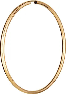 Produktbild von Einzel 585 Gelbgold Creole Ohrring Ohrschmuck 2,5mm Rund Goldohrring 60mm 9035