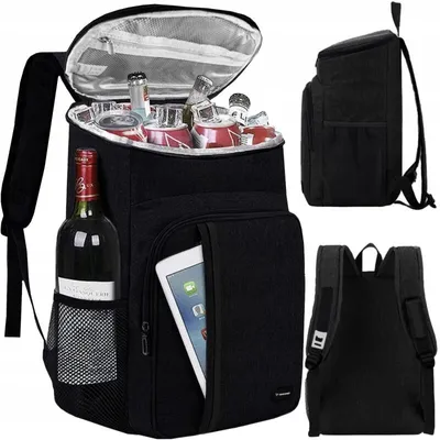 Produktbild von Trizand 21070 Thermorucksack für Picknicks, 26 l, schwarz