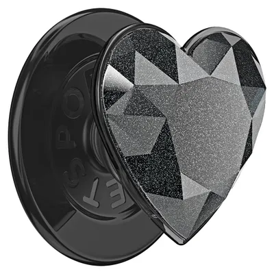 Produktbild von PopSockets, PopGrip Premium MagSafe Halter Kristall für Stand und Selfie, Schwarz